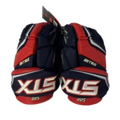 STX Stallion 500 Ice Hockey Gloves -Bauer Store 500 Navy.red front