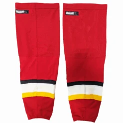 AHL - New CCM Hockey Socks - Stockton Heat (Red/White/Yellow)