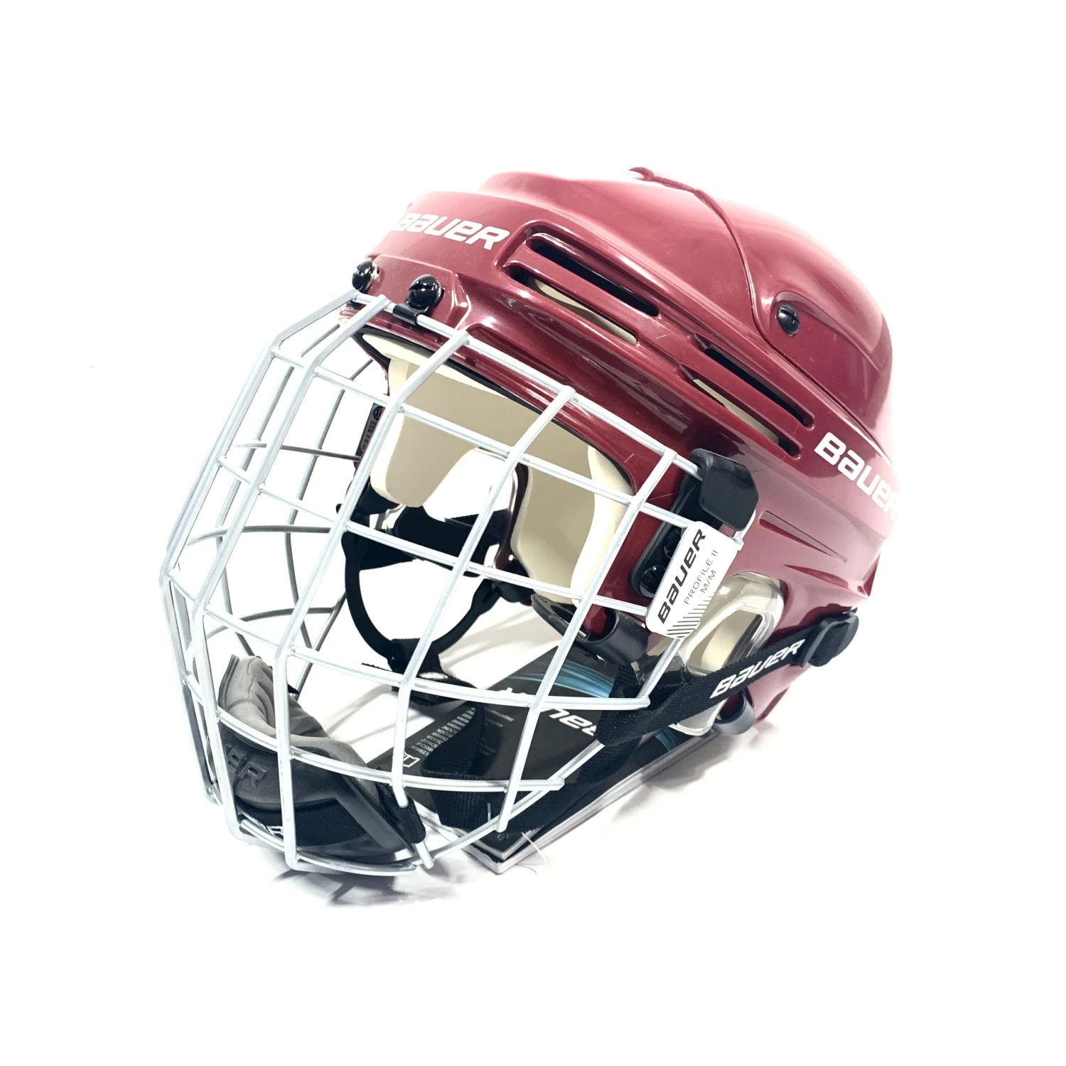 Bauer 4500 - Hockey Helmet Combo (Burgundy) 1 Bauer 4500 - Hockey Helmet Combo (Burgundy)