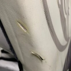 Bauer Supreme 2S Pro - Used Pro Stock Goalie Pads - (White/Black/Purple) -Bauer Store Photo2023 04 25 44052PM