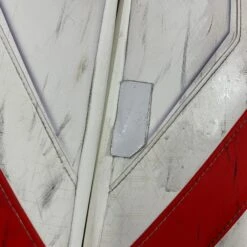 CCM AXIS - Used Pro Stock Goalie Pads (White/Blue/Red) -Bauer Store Photo2023 04 25 54743PM