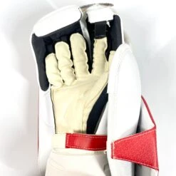 Bauer Supreme UltraSonic - New Pro Stock Goalie Blocker (White/Red/Yellow) -Bauer Store Photo2023 04 27 20648PM a9566020 1d42 4b6a 88ad fc3be60e3114