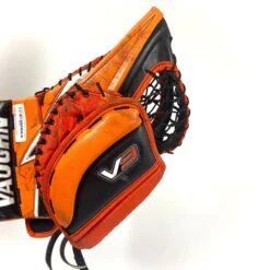 Vaughn Velocity V9 - Used Pro Stock Goalie Glove (Orange/Black/White) -Bauer Store Photo2023 05 02 41514PM