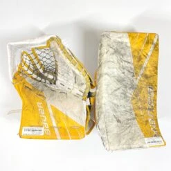 Bauer Supreme UltraSonic - Used Pro Stock Goalie Full Set (White/Yellow) -Bauer Store Photo2023 05 04 20715PM