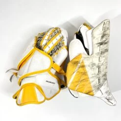 Bauer Supreme UltraSonic - Used Pro Stock Goalie Full Set (White/Yellow) -Bauer Store Photo2023 05 04 20949PM