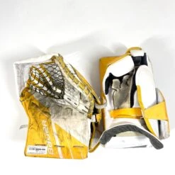 Bauer Supreme UltraSonic - Used Pro Stock Goalie Full Set (White/Yellow) -Bauer Store Photo2023 05 04 21009PM