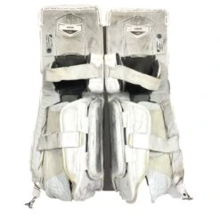 Bauer Supreme Ultrasonic - Used Pro Stock Goalie Pad Set (White/Red/Yellow) -Bauer Store Photo2023 05 04 41006PM
