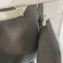 Bauer Supreme Ultrasonic - Used Pro Stock Goalie Pad Set (White/Red/Yellow) -Bauer Store Photo2023 05 04 41018PM