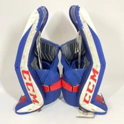 CCM Extreme Flex IV - Used Pro Stock Goalie Pads - Full Set (White/Blue/Red) 14 CCM Extreme Flex IV - Used Pro Stock Goalie Pads - Full Set (White/Blue/Red) -Bauer Store Photo2023 05 04 43353PM