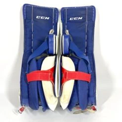CCM Extreme Flex IV - Used Pro Stock Goalie Pads - Full Set (White/Blue/Red) 15 CCM Extreme Flex IV - Used Pro Stock Goalie Pads - Full Set (White/Blue/Red) -Bauer Store Photo2023 05 04 43516PM