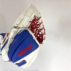 CCM Extreme Flex IV - Used Pro Stock Goalie Pads - Full Set (White/Blue/Red) 21 CCM Extreme Flex IV - Used Pro Stock Goalie Pads - Full Set (White/Blue/Red) -Bauer Store Photo2023 05 04 43956PM