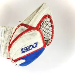 CCM Extreme Flex III - Used Pro Stock Goalie Pads - Full Set (White/Blue/Red) -Bauer Store Photo2023 05 05 22726PM