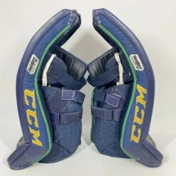 CCM Premier II - Used Pro Stock Senior Goalie Pads (Navy/Gold) -Bauer Store Photo2023 05 24 120233PM