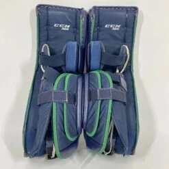 CCM Premier II - Used Pro Stock Senior Goalie Pads (Navy/Gold) -Bauer Store Photo2023 05 24 120301PM