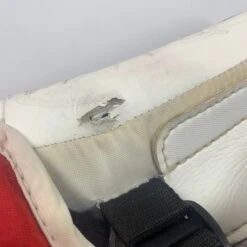 CCM Extreme Flex 6 - Used NHL Pro Stock Goalie Blocker (Red/Yellow) -Bauer Store Photo2023 06 06 70352PM