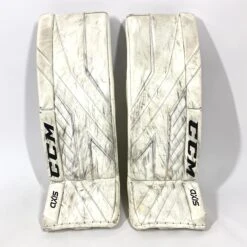 CCM AXIS - Used Pro Stock Goalie Pads (White)