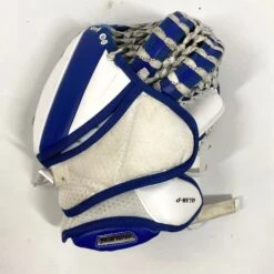 Bauer Supreme Ultrasonic - Used Pro Stock Goalie Glove - (Blue/White) -Bauer Store Photo2023 06 14 23553PM