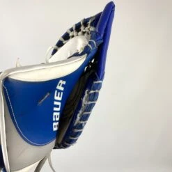 Bauer Supreme Ultrasonic - Used Pro Stock Goalie Glove - (Blue/White) -Bauer Store Photo2023 06 14 23639PM