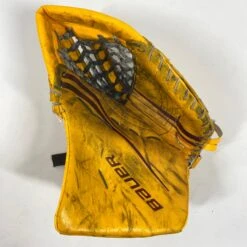 Bauer Vapor 2X Pro - Used Pro Stock Goalie Glove - (Yellow)