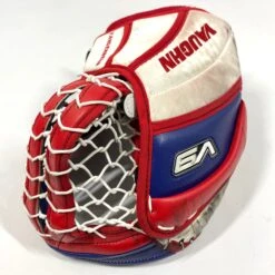 Vaughn Velocity V9 - Used Pro Stock Goalie Glove (Red/Blue/White) -Bauer Store Photo2023 06 15 30151PM