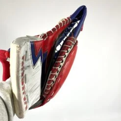 Vaughn Velocity V9 - Used Pro Stock Goalie Glove (Red/Blue/White) -Bauer Store Photo2023 06 15 30217PM