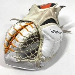 Bauer Vapor Hyperlite - Used Pro Stock Goalie Glove (White/Orange/Black) 6 Bauer Vapor Hyperlite - Used Pro Stock Goalie Glove (White/Orange/Black) -Bauer Store Photo2023 06 15 35808PM