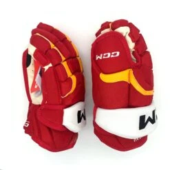 CCM HG12 - NHL Pro Stock Glove - Johnathan Huberdeau (Red/Yellow/White) -Bauer Store Photo2023 07 17 13414PM