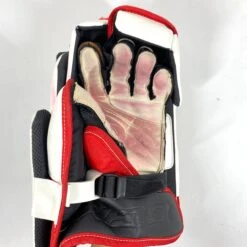 CCM Extreme Flex 5 - Used Pro Stock Senior Goalie Full Set - Full Right (White/Black/Red/Yellow) -Bauer Store Photo2023 07 28 101436AM