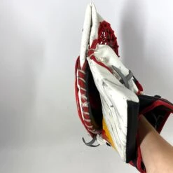 CCM Extreme Flex 5 - Used Pro Stock Senior Goalie Full Set - Full Right (White/Black/Red/Yellow) -Bauer Store Photo2023 07 28 101632AM