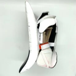 Used Bauer Vapor Hyperlite - Pro Stock Goalie Blocker (White/Orange/Navy) -Bauer Store Photo2023 08 07 54114PM