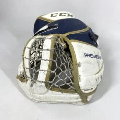 CCM Premier II - NCAA Pro Stock Full Goalie Set (White/Gold/Blue) -Bauer Store Photo2023 08 16 121600PM
