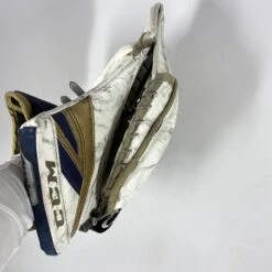 CCM Premier II - NCAA Pro Stock Full Goalie Set (White/Gold/Blue) -Bauer Store Photo2023 08 16 121713PM